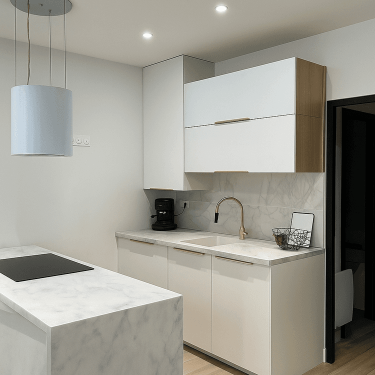 Photo de la location a temps partiel de : Appartement contemporain au design raffiné à Paris